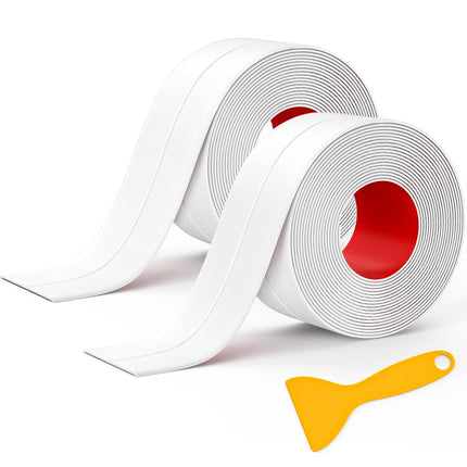 Waterproof Caulk Tape 2 Pack Self Adhesive Sealant Strip for Bathroom Kitchen