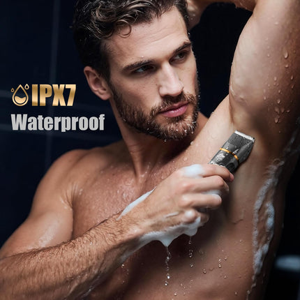2-in-1 Electric Razor & Grooming Kit for Men, Waterproof Body & Beard Trimmer, Type-C, SE Edition