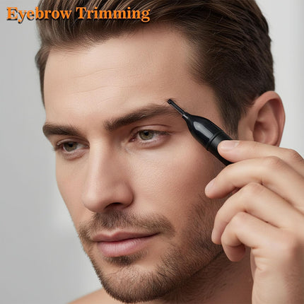 4-in-1 Grooming Trimmer Nose Ear Beard Eyebrow Body Hair Clipper Black