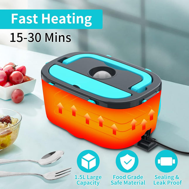Electric Lunch Box Food Warmer 12V/24V/110V with 1.5L SS Container