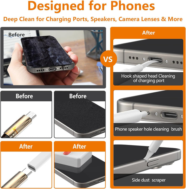 Cell Phone Cleaning Kit – Charging Port, Keyboard & Camera Lens Cleaner