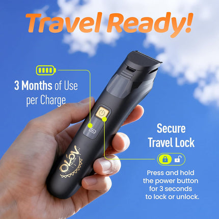 10-in-1 Electric Beard & Nose Hair Trimmer, Cordless Men's Grooming Kit, Black