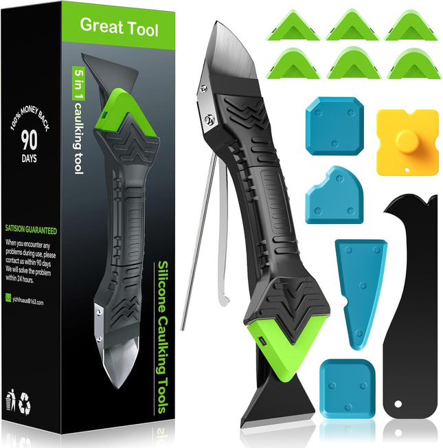 5-in-1 Sealant & Grout Tool – Silicone Pads, Kitchen & Bathroom Repair Kit