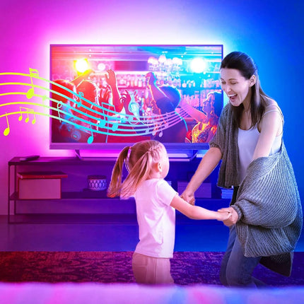 13.1FT TV Backlights LED Strip, RGB Lights with App Remote & Music Sync