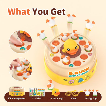 Bounce Catch Duck Game Interactive Family Board Toy for Kids Ages 3-7