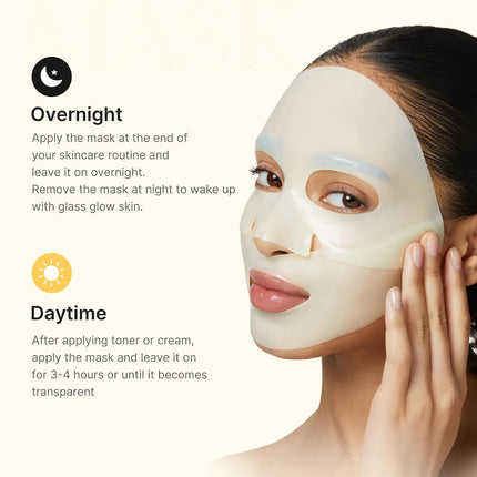 Jelly Gel Face Mask 4PCS, Kojic Acid & Turmeric Brightening Overnight Skincare, 28g x 4