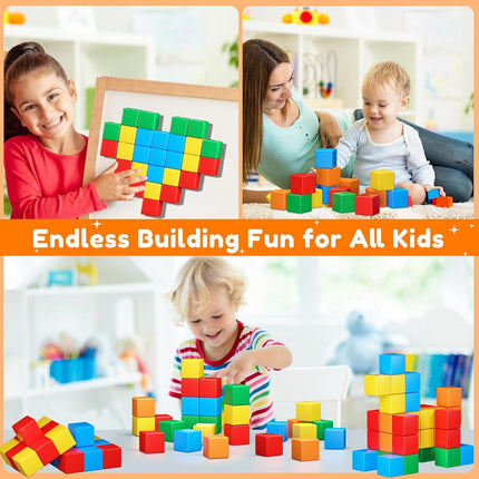 Magnetic Cubes for Toddlers – Sensory & Educational Building Blocks 3-5+