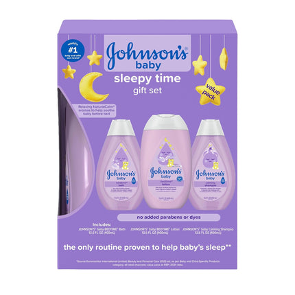 Baby Sleepy Time Gift Set 3pc Bedtime Bath Lotion Calming Shampoo NaturalCalm