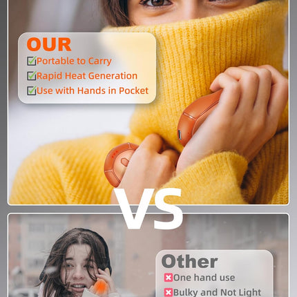 2-Pack Rechargeable Hand Warmers – Electric Pocket Heater for Outdoors