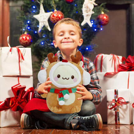 Christmas Deer Plush Toys – Stuffed Animal Pillow Holiday Home Decor