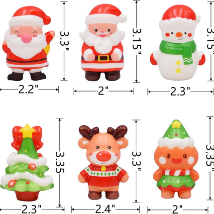 6 Pack Christmas Squishy Toys – Slow Rising Squeeze Toys for Kids
