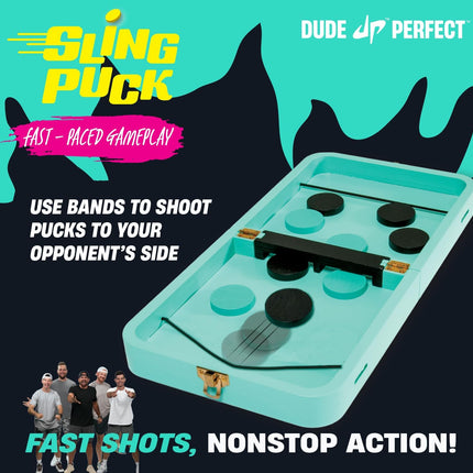 Sling Puck & Checkers Game Set Family Board Game for Kids Adults Ages 4+