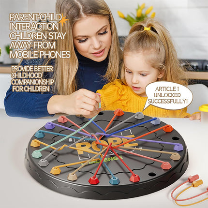 Educational Rope Puzzle – Family, Travel, Party Game, Multi-Level Challenges