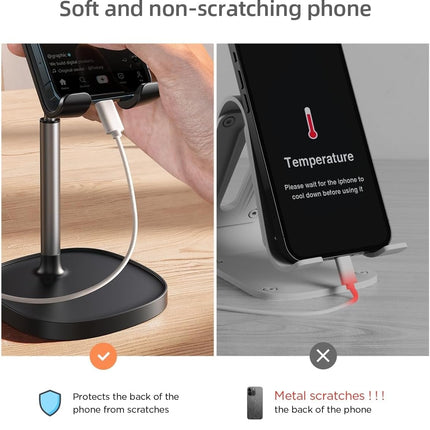 Cell Phone Holder Stand – Desk Organizer for Office, Gaming, iPhone, iPad & More