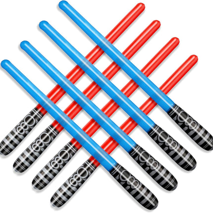 8-Pack Inflatable Light Saber Toys – Party Favors for Kids’ Birthdays & Cosplay