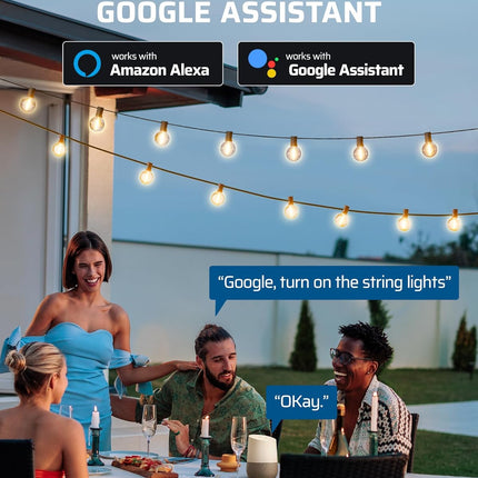 Smart Outdoor Dimmer Plug – Remote Control, Alexa & Google Compatible, 100FT