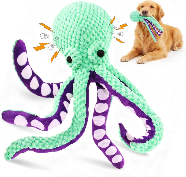 Large Plush Squeaky Dog Toy – Soft Fabric for Small to Large Dogs