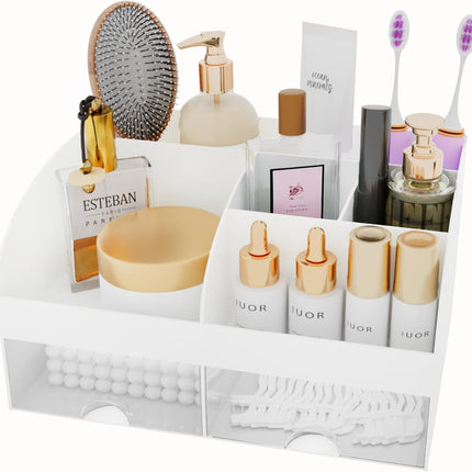 Makeup Organizer with Drawers – Cosmetic Storage for Vanity & Bathroom