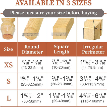 24 PCS Chair Leg Floor Protectors – Silicone & Felt, Anti-Scratch, Noise Reduce