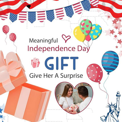4th of July American Flag Star Earrings Dangle Independence Day Gifts