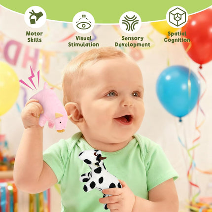 Montessori Sensory Farm Toy Set for Babies 6–12 Months – Soft & Musical