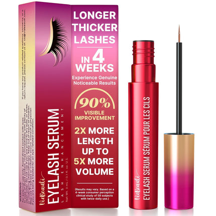 Premium Eyelash Growth Serum – Vegan, Cruelty-Free, Longer Fuller Lashes