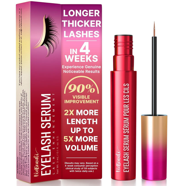 Premium Eyelash Growth Serum – Vegan, Cruelty-Free, Longer Fuller Lashes