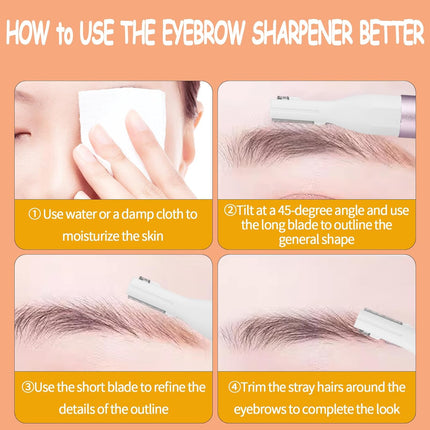 Rechargeable Nose & Ear Hair Trimmer – Painless, Waterproof, Dual-Edge Blades