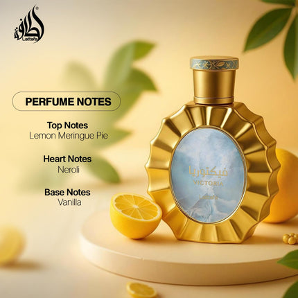 Lattafa Victoria Eau de Parfum 100ml Sweet Vanilla Citrus Fragrance for Women