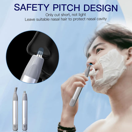 Men Women Nose Hair Trimmer Set with Ear Eyebrow & Facial Grooming Tools