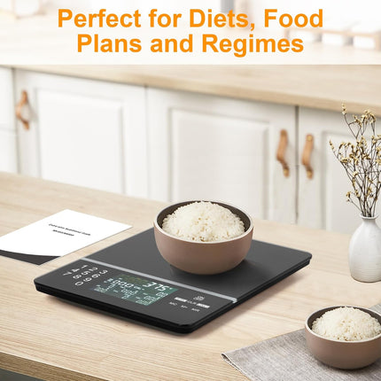 Smart Food Scale with Nutritional Calculator, Lbs Grams Ounces Display