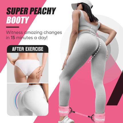 Ankle Resistance Bands with Cuffs for Legs & Glutes Kickbacks Booty Home Workout