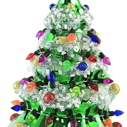 Noble Gems Glass Christmas Ornament – Beautiful Tree Design for Holiday Décor
