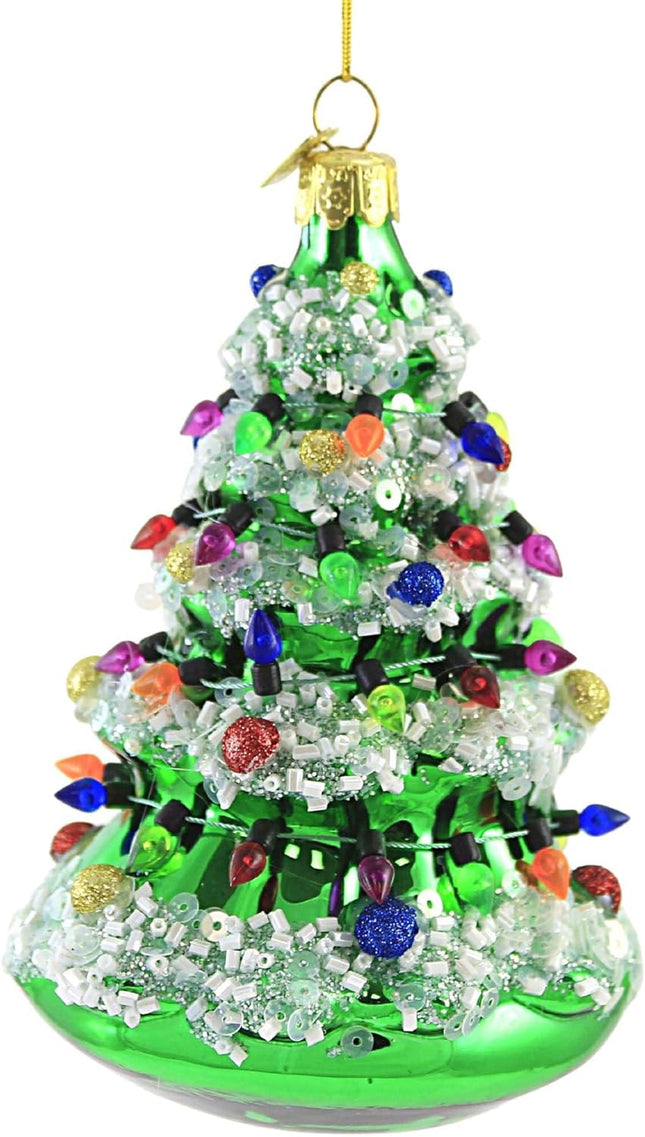 Noble Gems Glass Christmas Ornament – Beautiful Tree Design for Holiday Décor