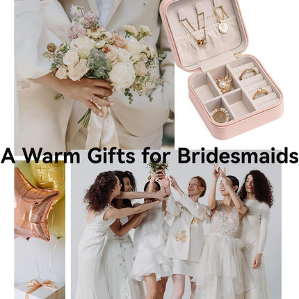 Mini Jewelry Organizer Travel Case for Women Teen Girls Bridesmaid Gift