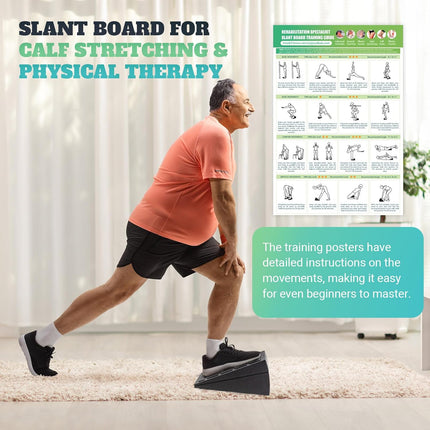 Adjustable Slant Board with 5 Angles for Calf Stretching and Squat Training