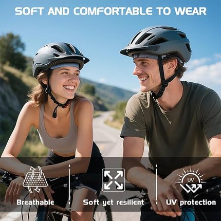Cooling Skull Cap for Men & Women, Breathable Sweat-Wicking Helmet Liner for Cycling