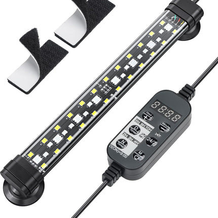 8 Inch 5W Aquarium LED Light Full Spectrum 24/7 Timer Adjustable Brightness Multicolour