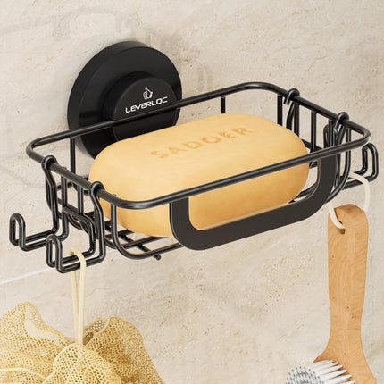 Wall Mounted Soap Holder – Suction Cup, Stainless Steel Caddy for Shower & Kitchen
