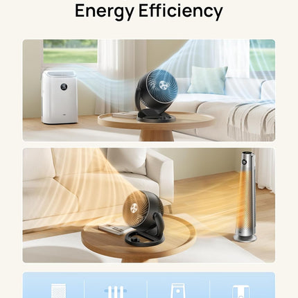 12 Inch Quiet Table Fan 3 Speed Air Circulator for Bedroom Office Kitchen Home