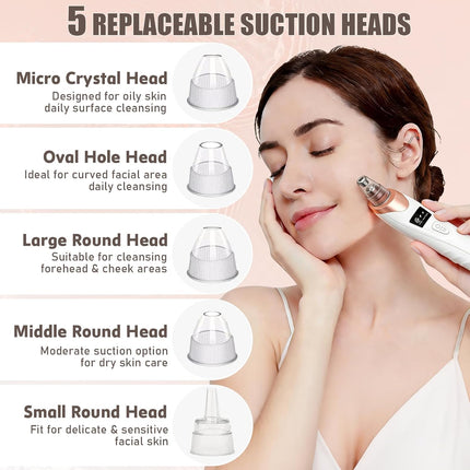 2026 Blackhead Remover Vacuum with Adjustable Suction & USB Charging