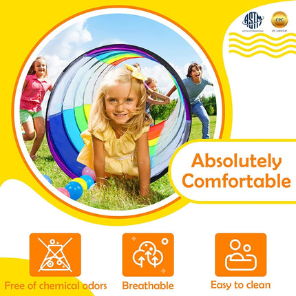 Kids Pop-Up Play Tunnel – Colorful Crawl Tent Toy for Toddlers & Pets