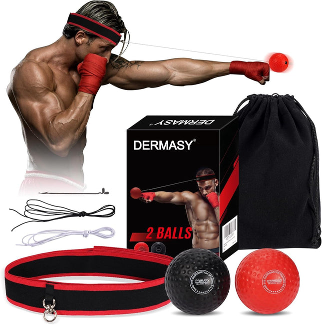 Upgraded Boxing Reflex Ball with Headband – Boost Reaction & Punch Speed
