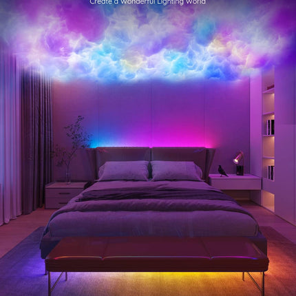 16.4FT RGBIC LED Strip Lights, Bluetooth App Control, DIY Multi-Color Home Decor