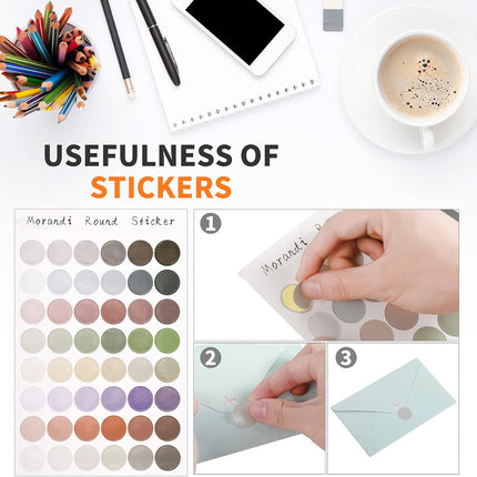 90-Piece Stationery Set – 60 Letter Paper, 30 Envelopes & 48 Colorful Dot Decals