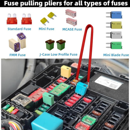 Relay Puller Pliers & Fuse Remover Tool, Automotive Battery Terminal Wiper