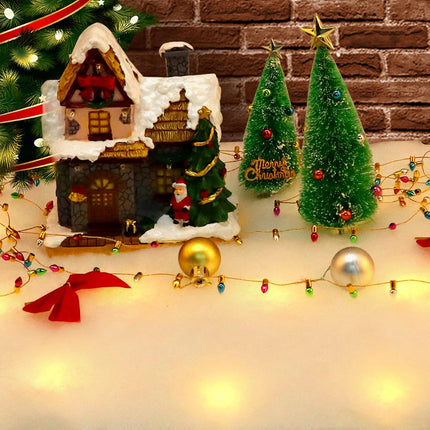 Christmas LED Snow Blanket, 70x17.7” Light-Up Roll for Winter Holiday Displays