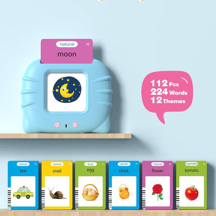 Talking Flash Cards for Toddlers with 224 Words Montessori Learning Toy