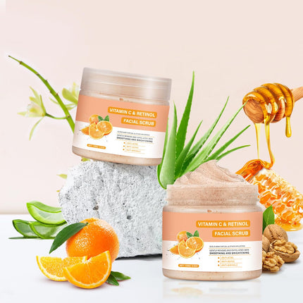 Facial Exfoliating Scrub with Retinol Deep Clean Face Wash Men Women Skincare