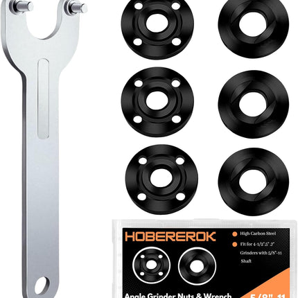 7PCS Angle Grinder Nut & Wrench Kit – Compatible with Dewalt, Makita, Bosch